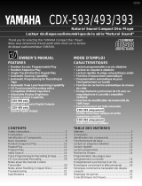 Yamaha CDX-493 Le manuel du propriétaire
