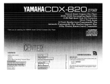 Yamaha CDX-820 Le manuel du propriétaire