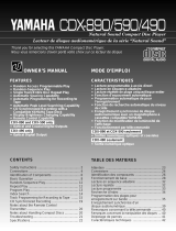 Yamaha CDX-890, CDX-590, CDX-490 Manuel utilisateur