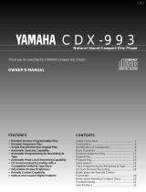 Yamaha CDX-993 Manuel utilisateur