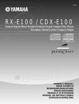 Yamaha CDX-E100RDS Le manuel du propriétaire