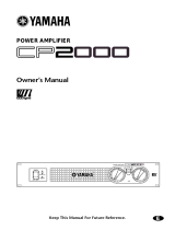 Yamaha CP2000 Manuel utilisateur