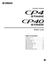 Yamaha CP40 Stage Fiche technique