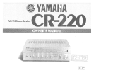 Yamaha CR-220 Le manuel du propriétaire