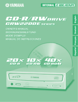 Yamaha CD Recordable/Rewritable Drive CRW2200 Manuel utilisateur