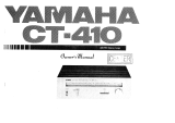 Yamaha CT-410 Le manuel du propriétaire