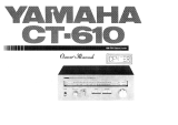 Yamaha CT-610 Le manuel du propriétaire