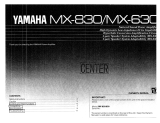 Yamaha CX-830 Le manuel du propriétaire