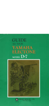 Yamaha D-7 Le manuel du propriétaire