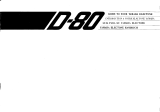 Yamaha D-80 Le manuel du propriétaire