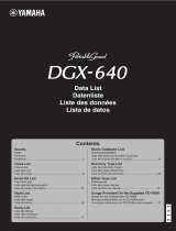 Yamaha DGX-640 Fiche technique