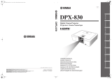 Yamaha Projector DPX-830 Manuel utilisateur