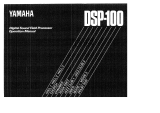 Yamaha DSP-100 Le manuel du propriétaire