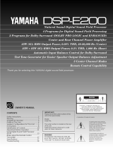 Yamaha DSP-E200 Le manuel du propriétaire