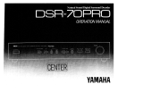Yamaha DSR-70PRO Le manuel du propriétaire