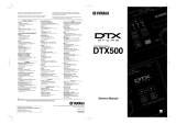 Yamaha DTX500 Le manuel du propriétaire