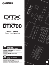 Yamaha DTX700 Le manuel du propriétaire