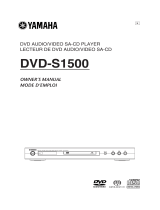 Yamaha DVD-S1500 Manuel utilisateur
