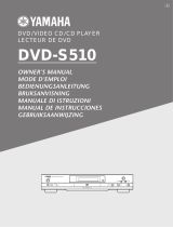 Yamaha DVD-S510 Le manuel du propriétaire