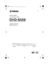 Yamaha DVD-S559 Le manuel du propriétaire