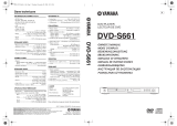 Yamaha DVD-S661 Le manuel du propriétaire