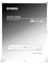 Yamaha DVD-S830 Le manuel du propriétaire
