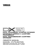 Yamaha DX21 Le manuel du propriétaire