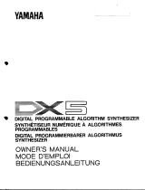 Yamaha DX5 Le manuel du propriétaire