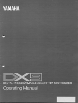 Yamaha DX9 Le manuel du propriétaire