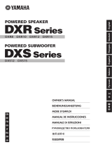 Yamaha DXR10 Le manuel du propriétaire