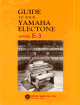 Yamaha E-3 Le manuel du propriétaire