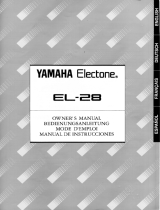 Yamaha EL-28 Le manuel du propriétaire