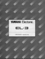 Yamaha EL-3 Le manuel du propriétaire