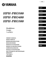 Yamaha HPH-PRO300 White Manuel utilisateur