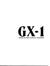Yamaha GX-1 Le manuel du propriétaire