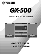 Yamaha GX-500 Manuel utilisateur