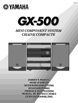Yamaha GX-500RDS Le manuel du propriétaire