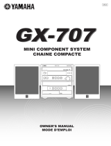 Yamaha GX707 Manuel utilisateur