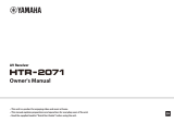 Yamaha HTR-2071 Le manuel du propriétaire