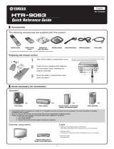 Yamaha HTR-9063 Guide de référence