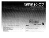 Yamaha K-07 Le manuel du propriétaire