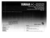 Yamaha K-222 Le manuel du propriétaire