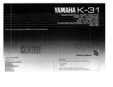 Yamaha K-31 Le manuel du propriétaire