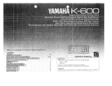 Yamaha K-600 Le manuel du propriétaire