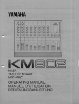 Yamaha KM802 Le manuel du propriétaire