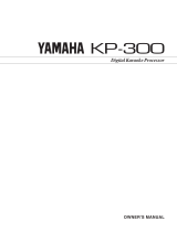 Yamaha KP-300 Le manuel du propriétaire