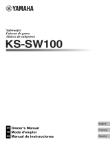 Yamaha KS-SW100 Le manuel du propriétaire