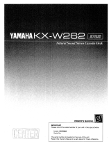 Yamaha KX-W262 Le manuel du propriétaire