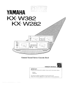 Yamaha KX-W282 Le manuel du propriétaire