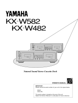 Yamaha KX W482 Manuel utilisateur